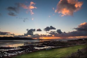 lovely sunset over Burtonport pier