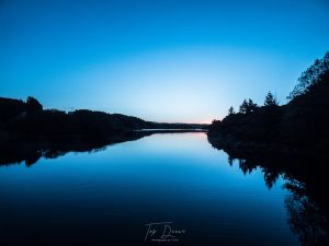 mystic blue sky over lough waskel