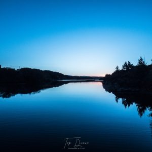 mystic blue sky over lough waskel