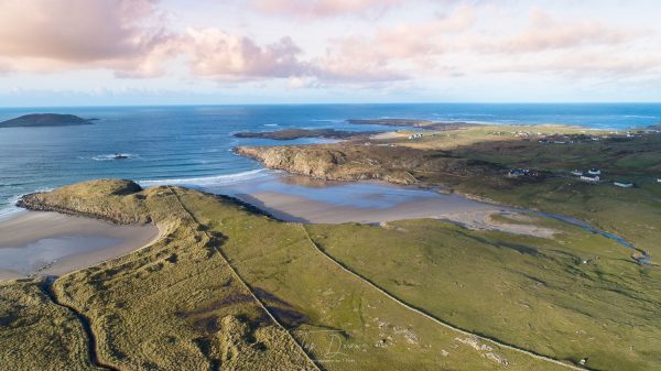 Gortnawtraw beach aerial photograph