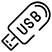 simple usb stick icon