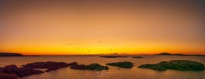 Arlands Keadue beach golden sunset