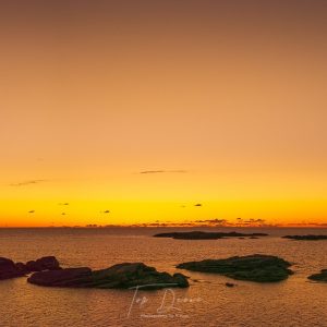 Arlands Keadue beach golden sunset