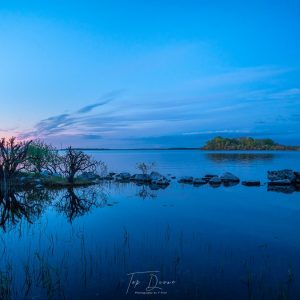 Deep Blue Sunset over Lough Ree