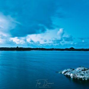 Lough Meela with a cool evening glow