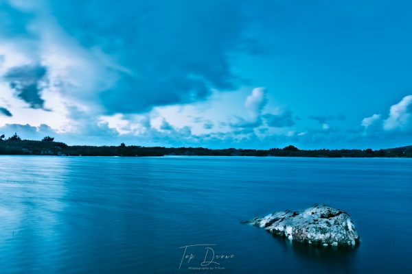 Lough Meela with a cool evening glow