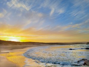 arlands beach with beautiful sunrise