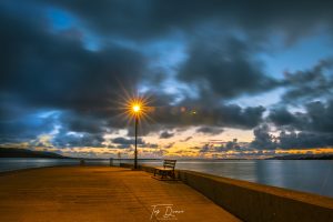 sunset over dungloe pier