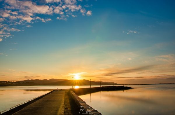 sunsetting dungloe pier