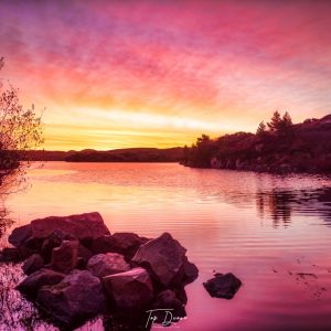 amazing purple sunset on Burtonport