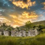 abandoned stone cottage