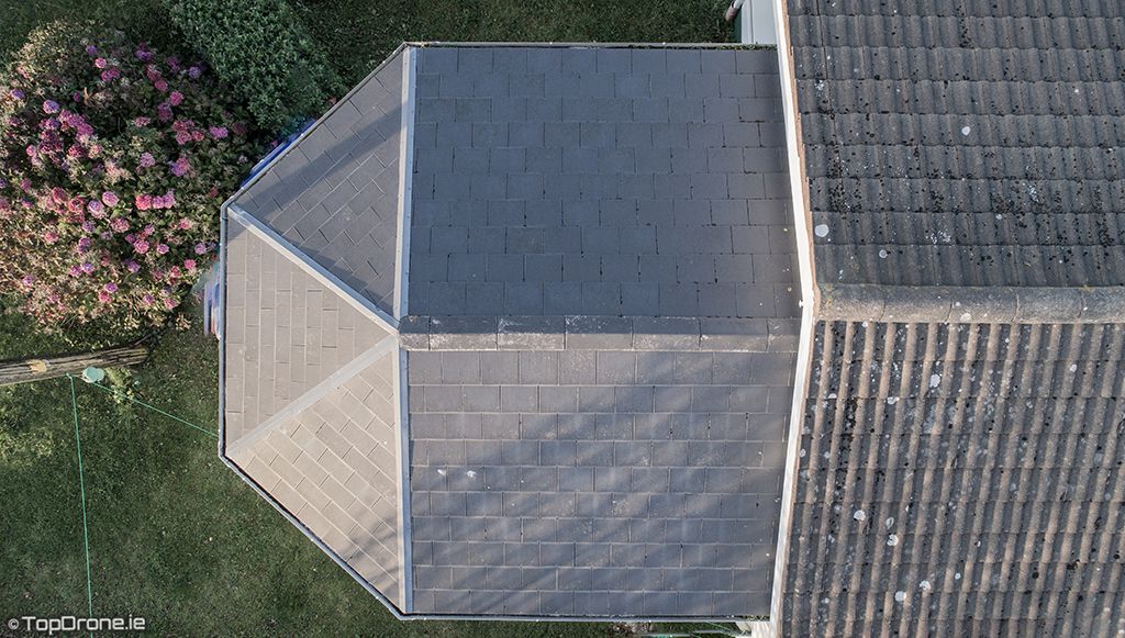 Drone Roof Inspection birds eye