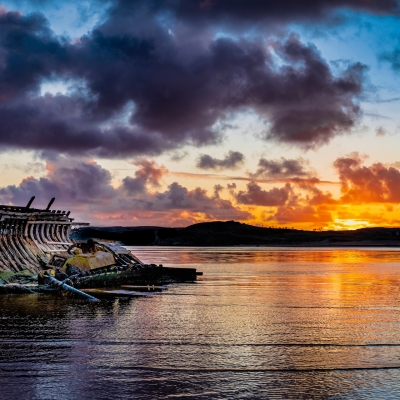 Bad Eddie Sunset Calm Sea