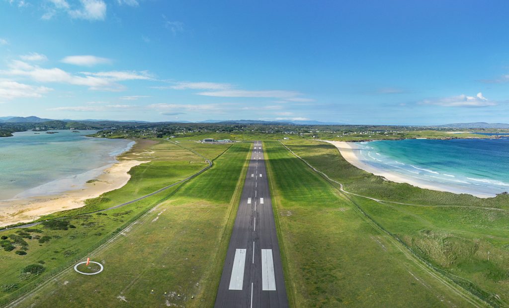Donegal-Airport-Runway by drone