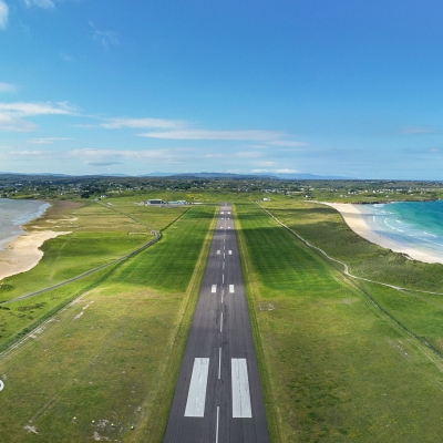 Donegal Airport Runway Drone Shot