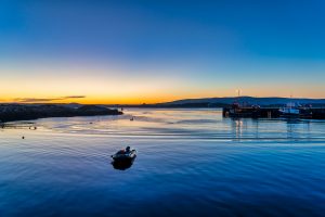 Burtonport pier sunset