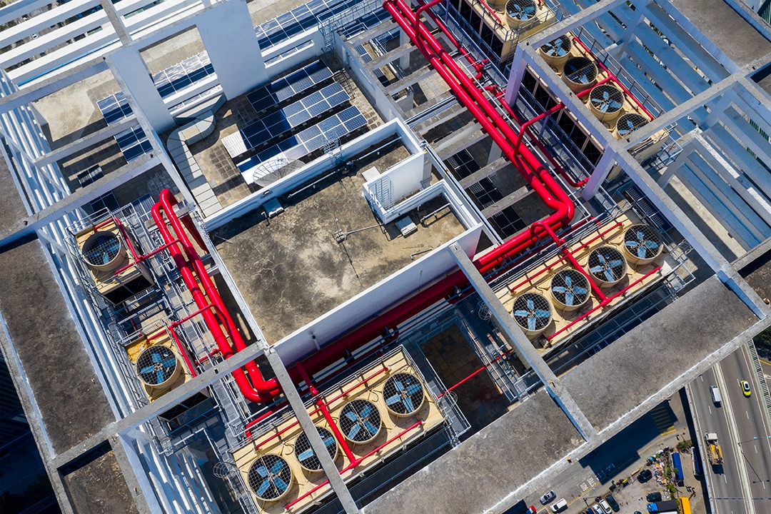 factory drone roof inspection