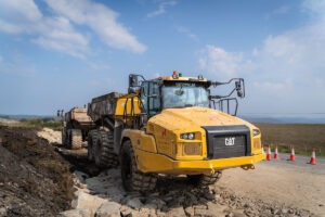 Catapilar Dump Truck at roadworks