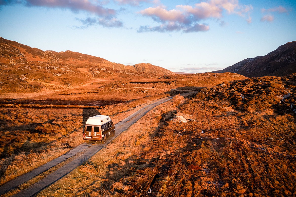 shelby brown transit camper van