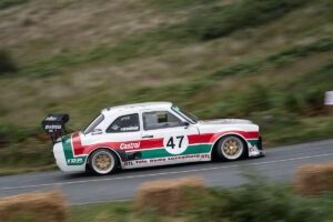 Castrol livery on white MKI escort at Knockalla hillclimb